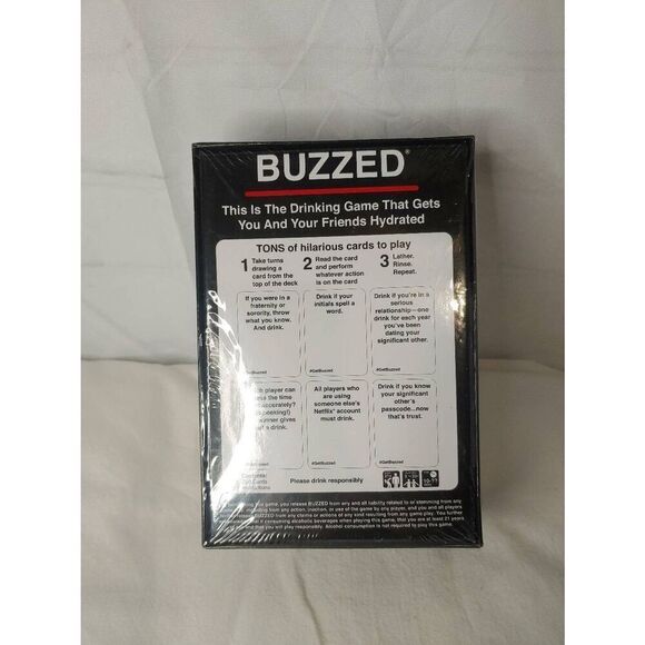 Buzzed - This Is The Drinking Game That Gets You and Your Friends Hydrated - Picture 2 of 4